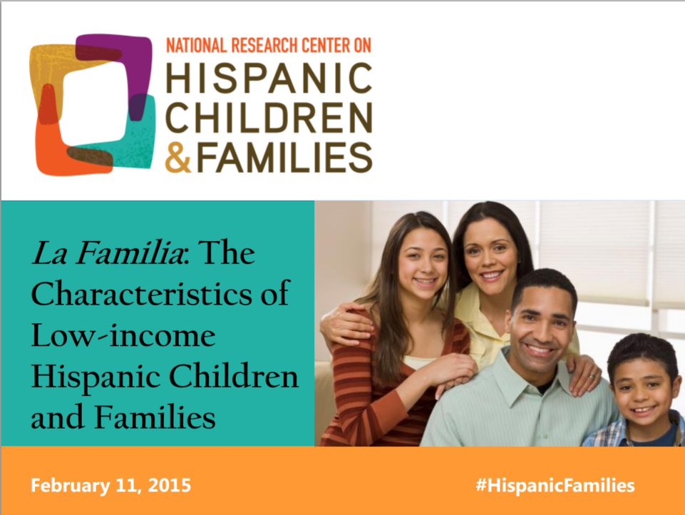 La Familia: The Characteristics Of Low-income Hispanic Children 