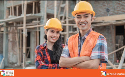 Construction works standing smiling at camera